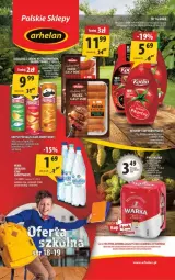 Gazetka promocyjna Arhelan - Gazetka - ważna od 18.08 do 18.08.2024 - strona 1 - produkty: Piwa, Ketchup, STP, Ser, Por, Chipsy, Warka, Pringles