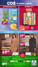 Gazetka promocyjna Aldi - Katalog spożywczy - Gazetka - ważna od 31.12 do 31.12.2021 - strona 32 - produkty: Spódnica, Top, Por, Chipsy, O nas, Tera, Sushi, Biuro, Sukienka, Fa
