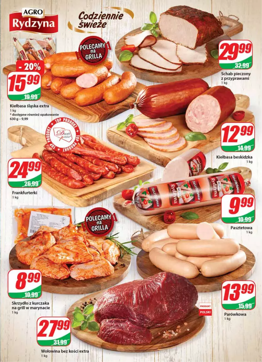 Gazetka promocyjna Dino - Gazetka - ważna 16.06 do 22.06.2021 - strona 9 - produkty: Grill, Kiełbasa, Kiełbasa śląska, Kurczak, Piec, Schab pieczony, Wołowina, Wołowina bez kości