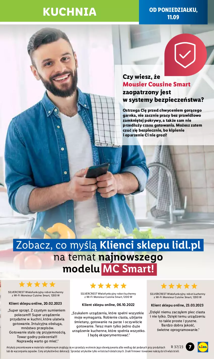 Gazetka promocyjna Lidl - GAZETKA - ważna 11.09 do 16.09.2023 - strona 7 - produkty: Gra, Kuchnia, Piec, Robot, Silvercrest, Tera