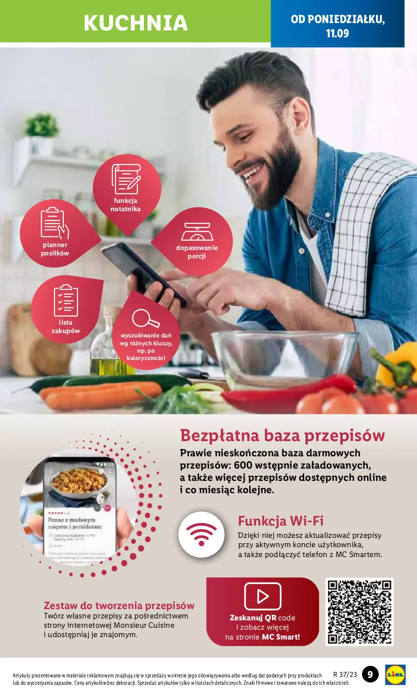 Gazetka promocyjna Lidl - GAZETKA - ważna 11.09 do 16.09.2023 - strona 9 - produkty: Kuchnia, Olej, Por, Telefon