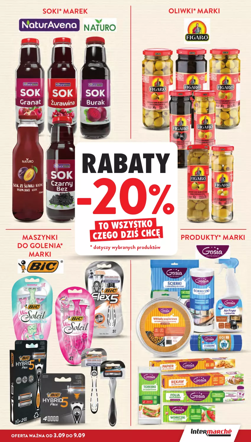 Gazetka promocyjna Intermarche - Gazetka promocyjna - ważna 03.09 do 09.09.2026 - strona 7 - produkty: Oliwki, Sok