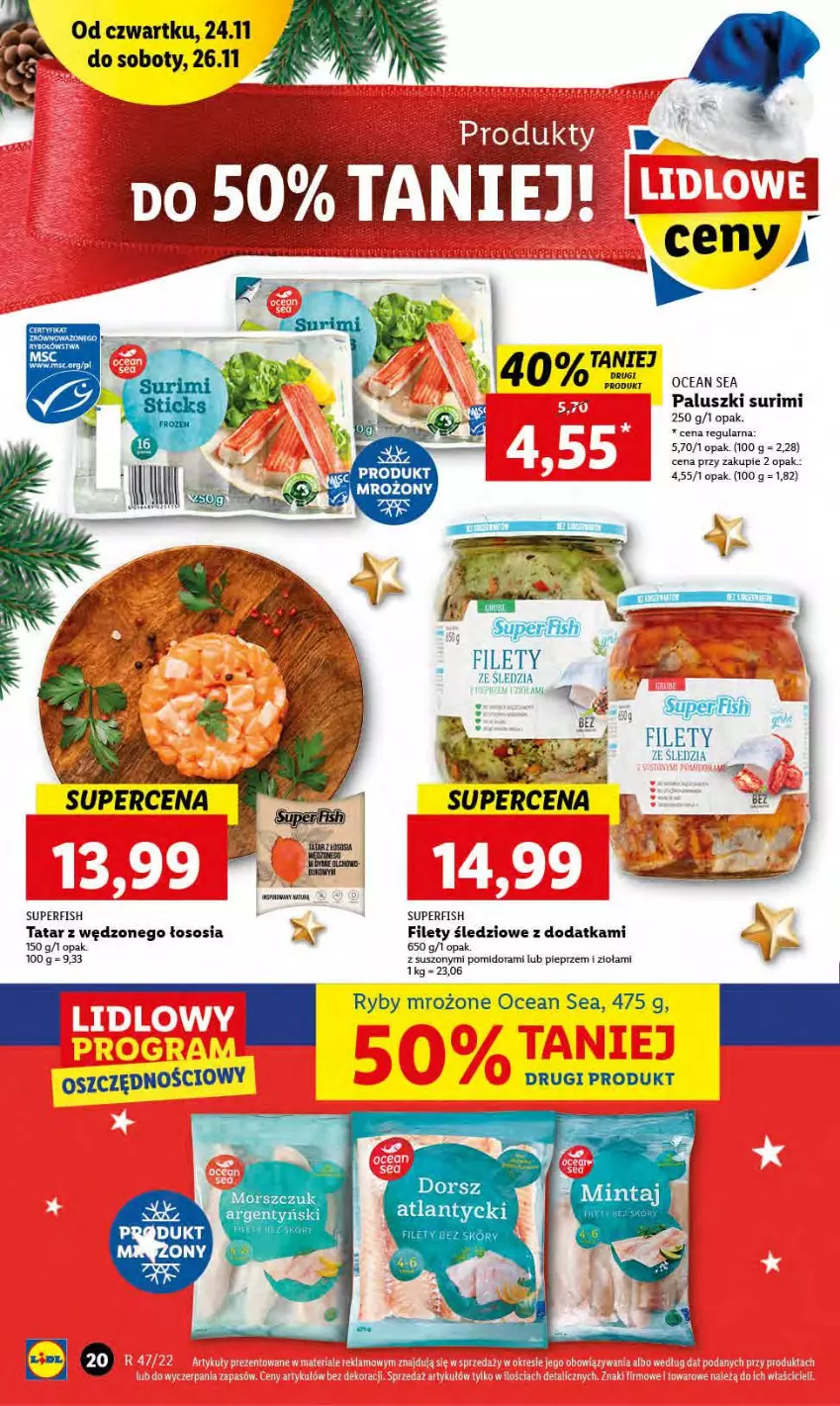 Gazetka promocyjna Lidl - GAZETKA - ważna 24.11 do 26.11.2022 - strona 22 - produkty: Pieprz, Sos, Surimi