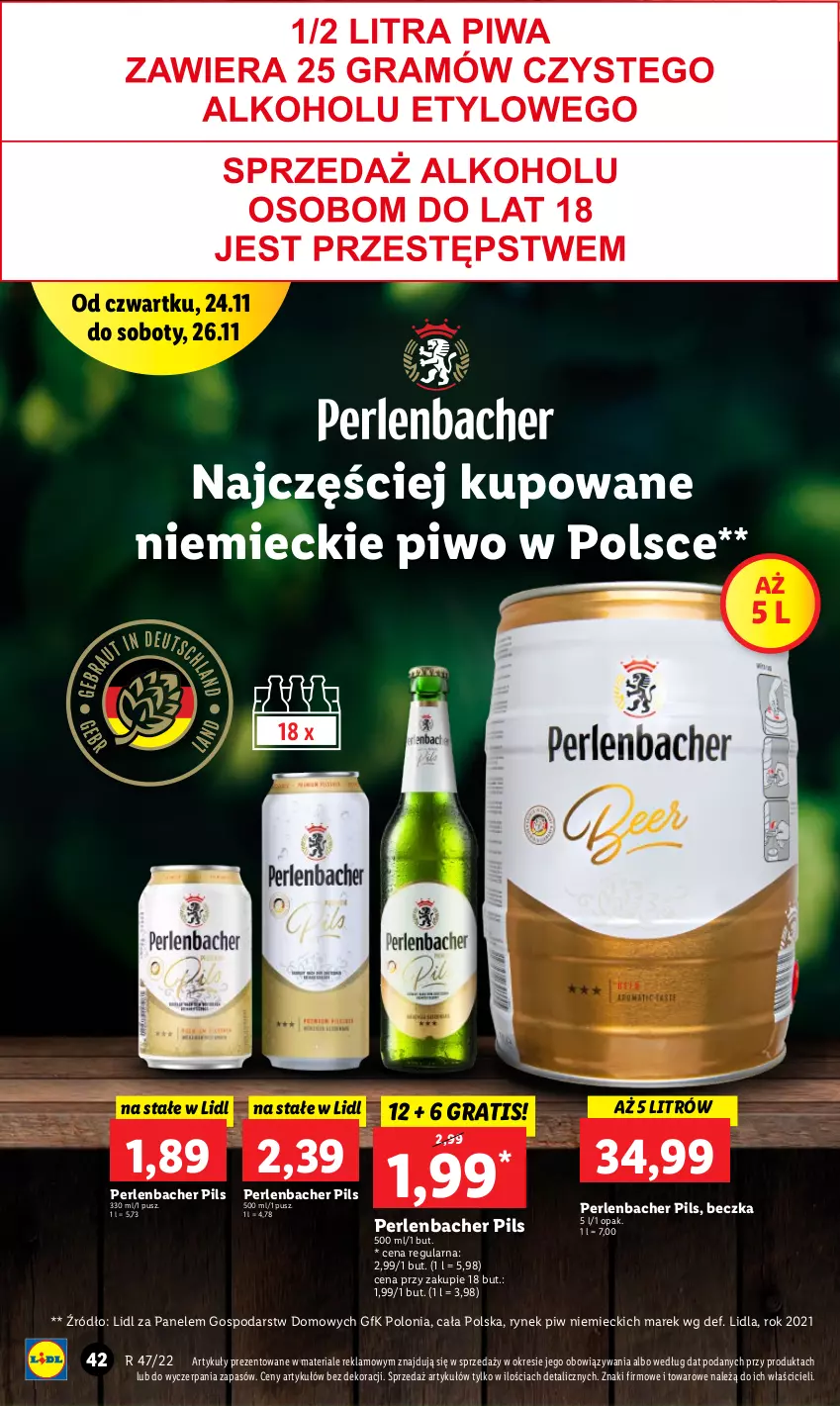 Gazetka promocyjna Lidl - GAZETKA - ważna 24.11 do 26.11.2022 - strona 44 - produkty: Gra, NBA, Piwo