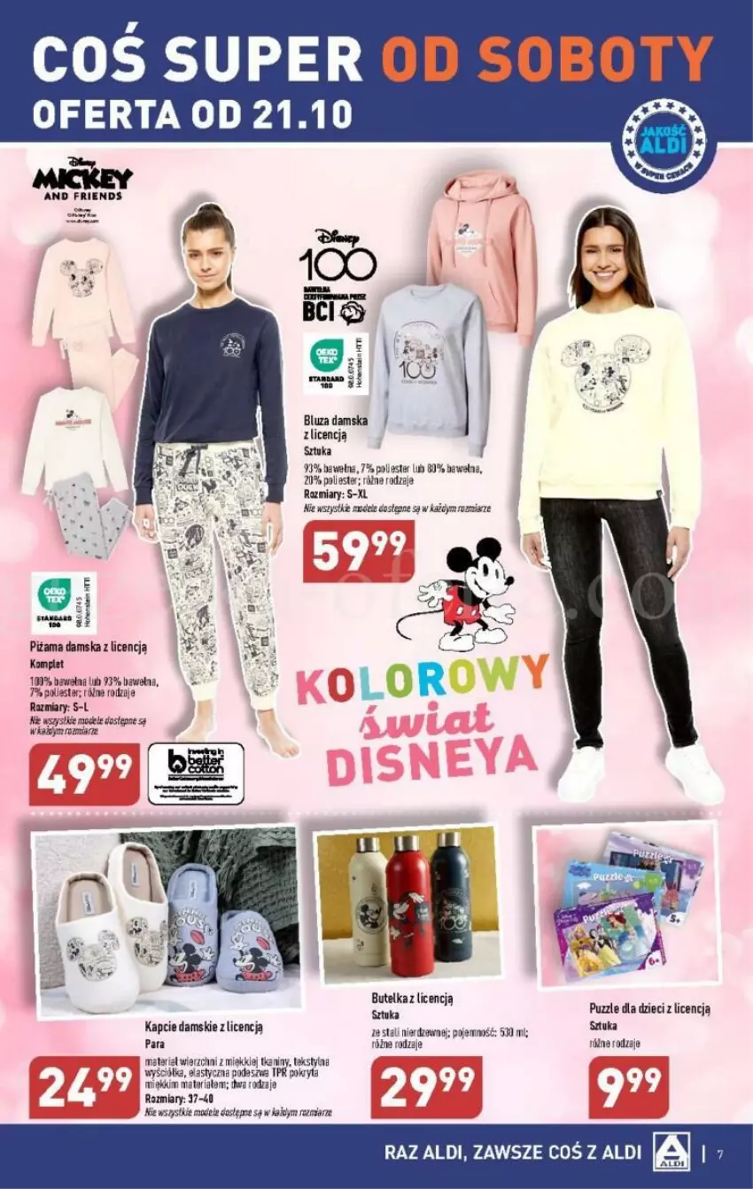 Gazetka promocyjna Aldi - ważna 18.10 do 21.10.2023 - strona 14 - produkty: Bluza, Dzieci, Kapcie, Piżama, Puzzle, Wełna