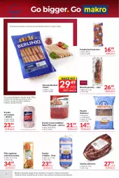 Gazetka promocyjna Makro - Oferta dla gastronomii - Gazetka - ważna od 28.09 do 28.09.2026 - strona 4 - produkty: Kurczak, Kiełbasa wiejska, Gra, Salami, Parówki, Pasztet, Szal, Kosz, Szynka, Rubin, Morliny, Boczek, Frankfurterki, Kiełbasa, Berlinki