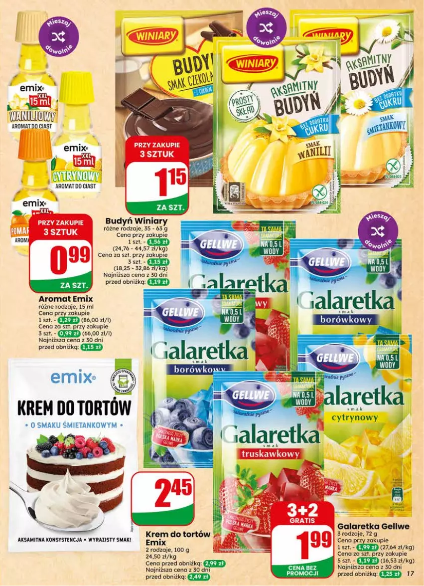 Gazetka promocyjna Dino - Gazetka 18 / 2026 - ważna 29.04 do 05.05.2026 - strona 17 - produkty: Aksam, Budyń, Gala, Galaretka, Krem do tortów, Winiary