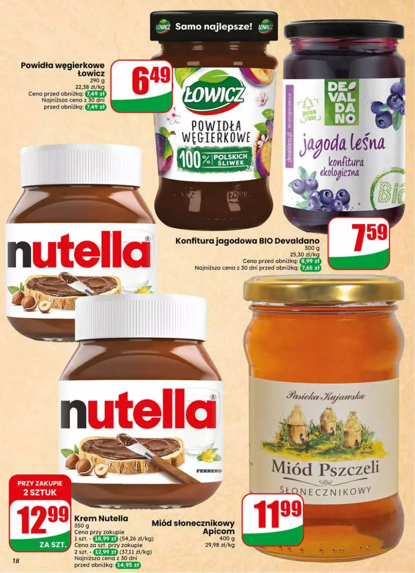 Gazetka promocyjna Dino - Gazetka 18 / 2026 - ważna 29.04 do 05.05.2026 - strona 18 - produkty: Konfitura, Miód