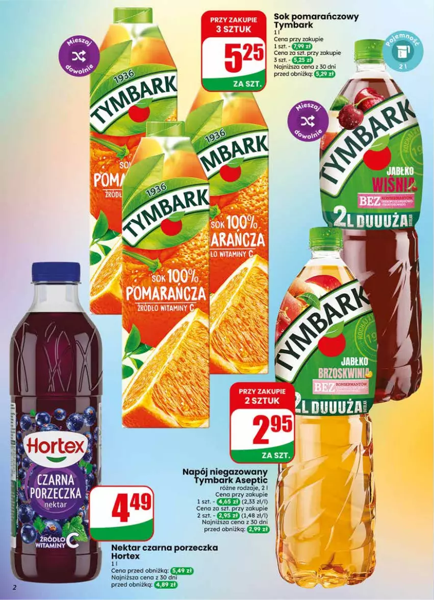 Gazetka promocyjna Dino - Gazetka 18 / 2026 - ważna 29.04 do 05.05.2026 - strona 2 - produkty: Hortex, Napój, Napój niegazowany, Nektar, Por, Sok, Sok pomarańczowy, Tymbark