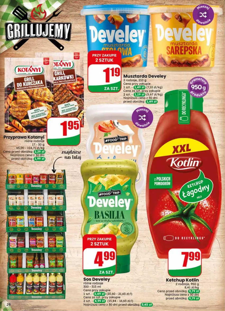 Gazetka promocyjna Dino - Gazetka 18 / 2026 - ważna 29.04 do 05.05.2026 - strona 26 - produkty: Ketchup, Kotlin, Mus, Musztarda, Sos