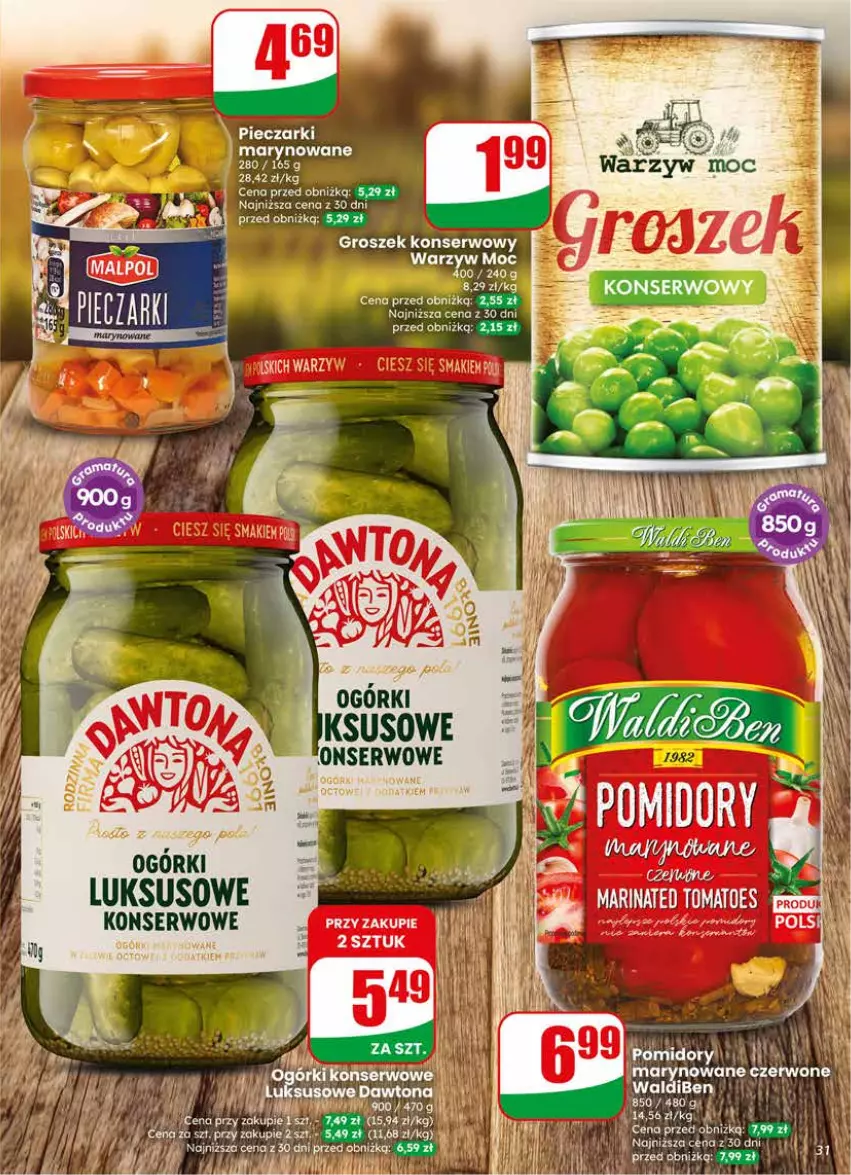 Gazetka promocyjna Dino - Gazetka 18 / 2026 - ważna 29.04 do 05.05.2026 - strona 31 - produkty: Groszek, Pomidory, Ser