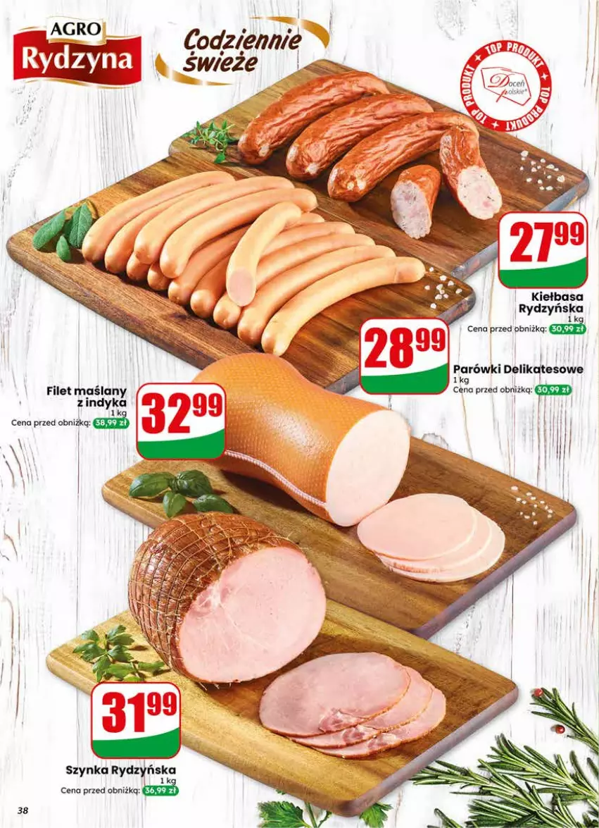 Gazetka promocyjna Dino - Gazetka 18 / 2026 - ważna 29.04 do 05.05.2026 - strona 38 - produkty: Kiełbasa, Parówki, Szynka