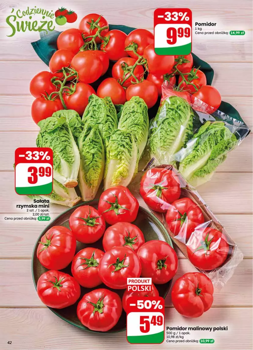 Gazetka promocyjna Dino - Gazetka 18 / 2026 - ważna 29.04 do 05.05.2026 - strona 42 - produkty: Pomidor malinowy, Sałat