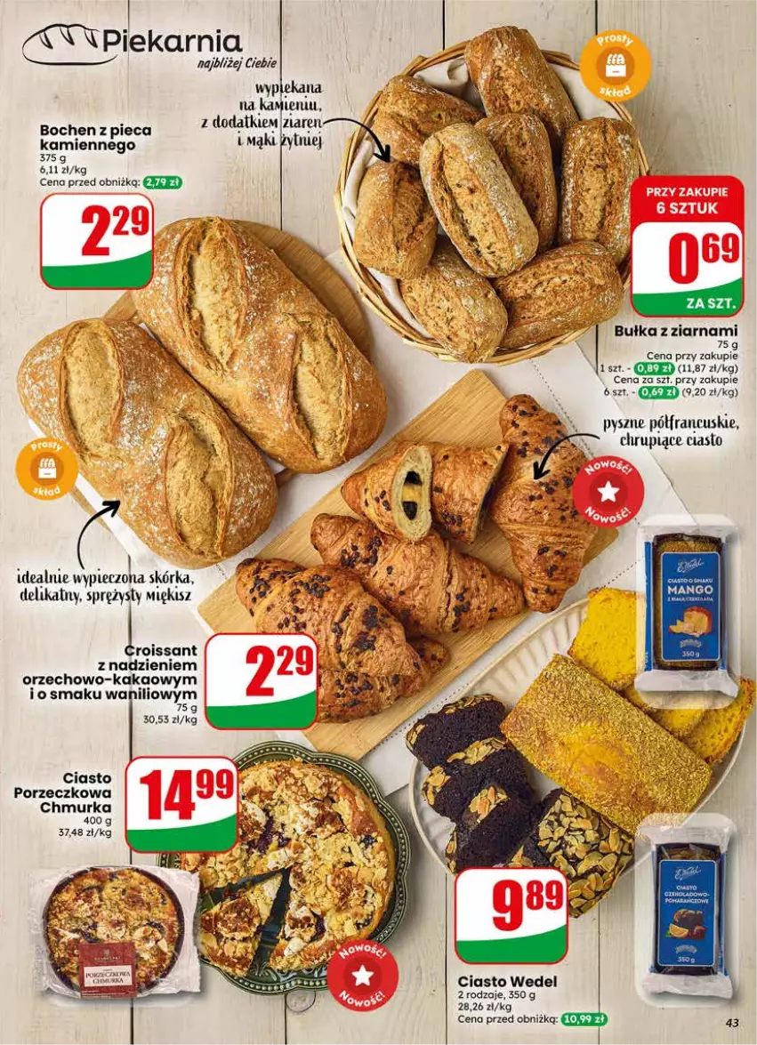 Gazetka promocyjna Dino - Gazetka 18 / 2026 - ważna 29.04 do 05.05.2026 - strona 43 - produkty: Bułka, JBL, Kakao, Piec, Por