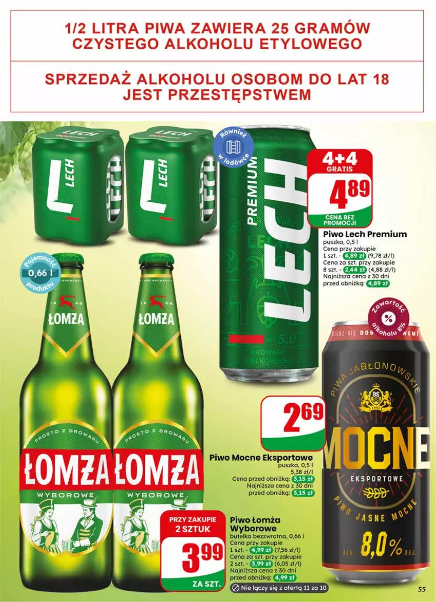 Gazetka promocyjna Dino - Gazetka 18 / 2026 - ważna 29.04 do 05.05.2026 - strona 55 - produkty: Lech Premium, Piwo, Por, Sport