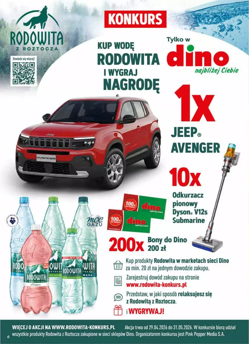 Gazetka promocyjna Dino - Gazetka 18 / 2026 - ważna 29.04 do 05.05.2026 - strona 6 - produkty: Gra, JBL, Odkurzacz