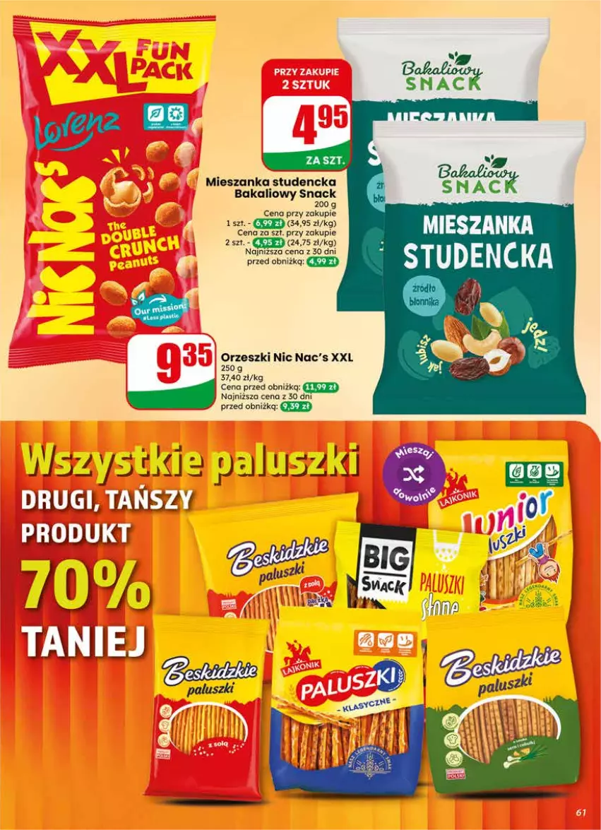 Gazetka promocyjna Dino - Gazetka 18 / 2026 - ważna 29.04 do 05.05.2026 - strona 61 - produkty: Mieszanka studencka, Orzeszki