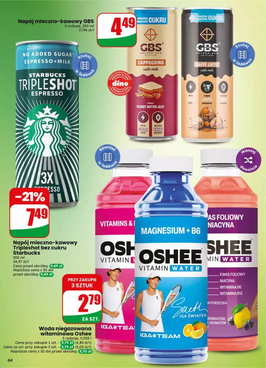 Gazetka promocyjna Dino - Gazetka 18 / 2026 - ważna 29.04 do 05.05.2026 - strona 64 - produkty: Miecz, Napój, Oshee, Woda, Woda niegazowana