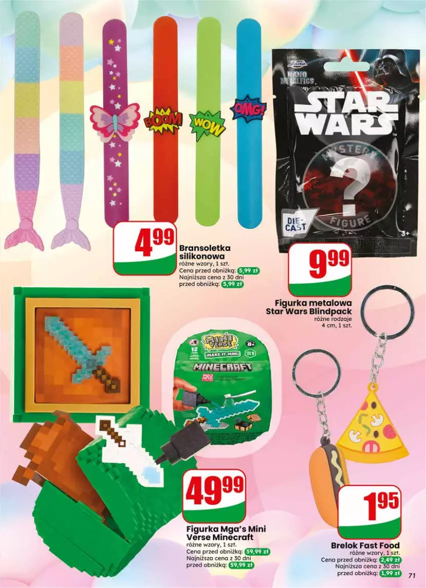 Gazetka promocyjna Dino - Gazetka 18 / 2026 - ważna 29.04 do 05.05.2026 - strona 71 - produkty: Bransoletka, Fa, Minecraft, Star Wars