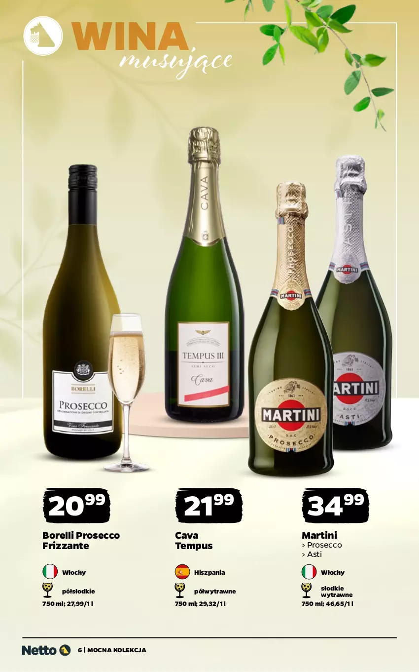 Gazetka promocyjna Netto - Alkohole - Mocne - ważna 13.04 do 26.04.2026 - strona 6 - produkty: Martini, Mus, Prosecco