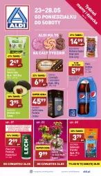 Gazetka promocyjna Aldi - Pełny katalog - Gazetka - ważna od 28.05 do 28.05.2022 - strona 1 - produkty: Piwa, Piwo, Gry, Gra, Dallmayr, Sałat, Tarczyński, Pepsi, Czekolada, Bukiet, Kabanos, Kiełbasa, Lech Premium, Kiełbasa śląska, Fa