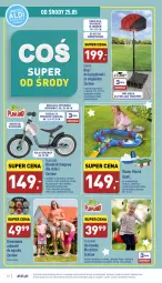 Gazetka promocyjna Aldi - Pełny katalog - Gazetka - ważna od 28.05 do 28.05.2022 - strona 32 - produkty: Sok, Por, Huśtawka, Rama, Stojak, Kosz, Tran, Rower, Sport, Dzieci, Rowerek