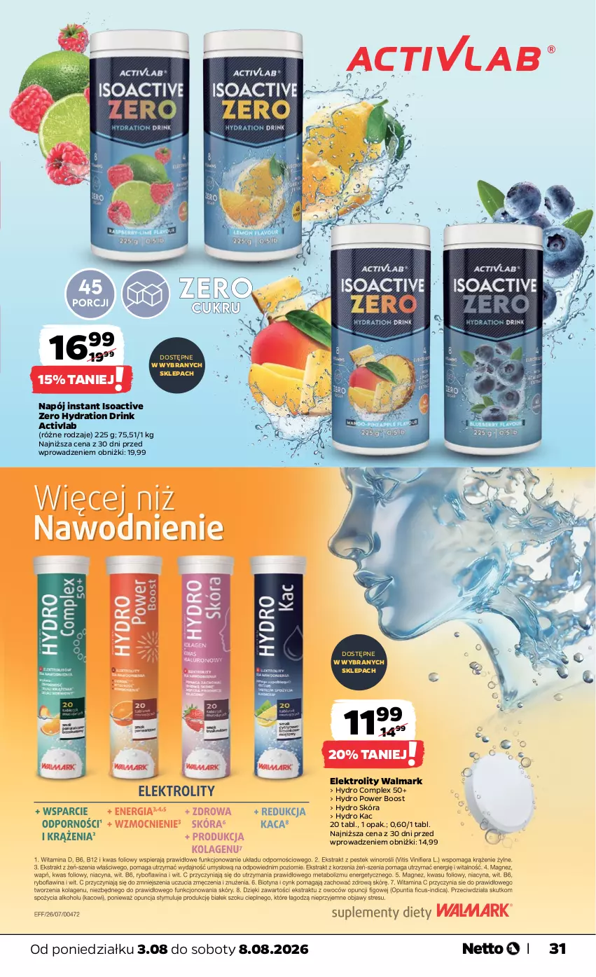 Gazetka promocyjna Netto - Od Poniedziałku - ważna 03.08 do 08.08.2026 - strona 31 - produkty: Napój, Walmark