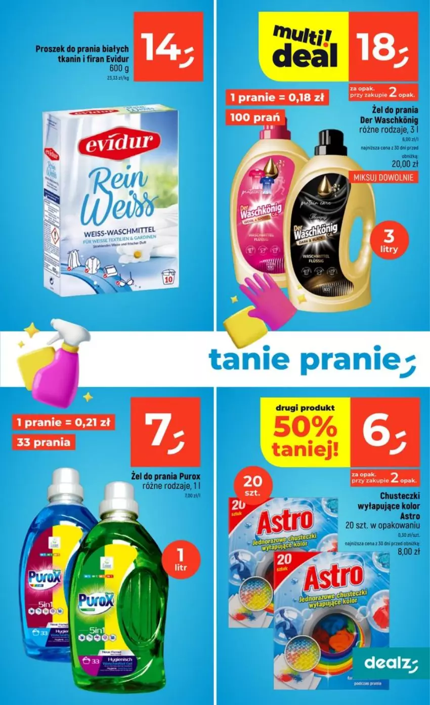 Gazetka promocyjna Dealz - czysty ZYSK - ważna 20.08 do 02.09.2026 - strona 3 - produkty: Chusteczki, Proszek do prania, Pur