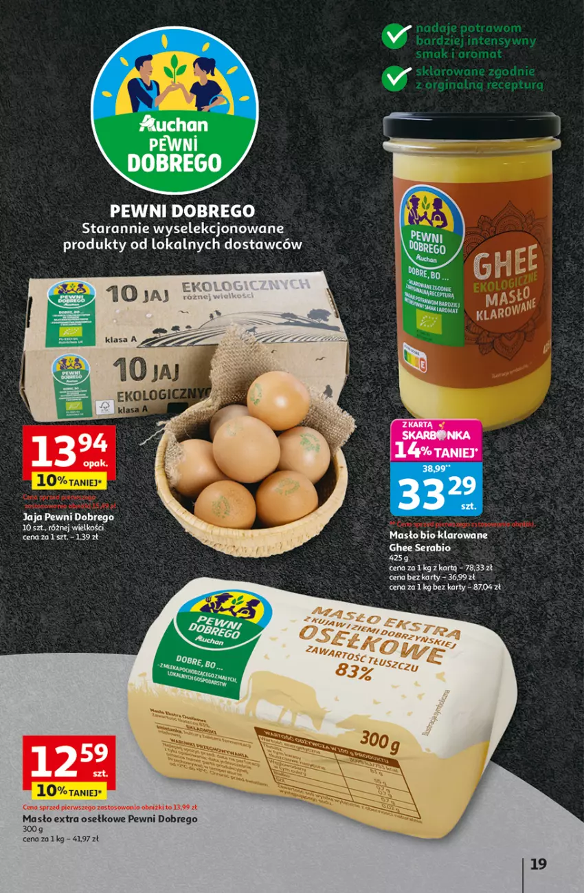 Gazetka promocyjna Auchan - Wielkie przeboje cenowe Hipermarket - ważna 09.10 do 15.10.2025 - strona 19 - produkty: Masło, Ser