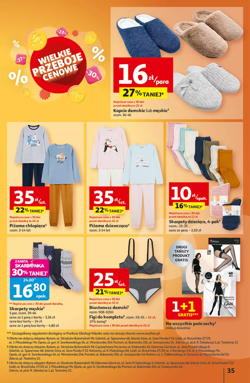 Gazetka promocyjna Auchan - Wielkie przeboje cenowe Hipermarket - ważna 09.10 do 15.10.2025 - strona 35 - produkty: Acer, Biustonosz, Cars, Dzieci, Figi, Gra, Kapcie, Karp, Piżama, Sos