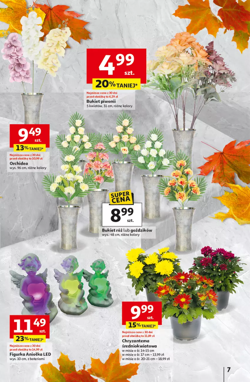 Gazetka promocyjna Auchan - Wielkie przeboje cenowe Hipermarket - ważna 09.10 do 15.10.2025 - strona 7 - produkty: Bateria, Bukiet, Chryzantema, Piwo