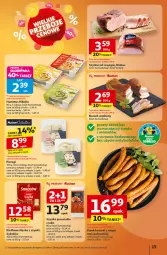 Gazetka promocyjna Auchan - Wielkie przeboje cenowe Hipermarket - Gazetka - ważna od 15.10 do 15.10.2025 - strona 15 - produkty: Pierogi, Hummus, Krakus, Sok, Mus, Gra, Sokołów, Bell, Prosciutto, Szynka, Boczek, Frankfurterki, Bella, Kiełbasa, Kiełbasa śląska