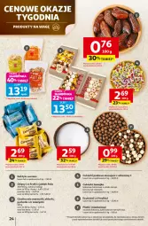 Gazetka promocyjna Auchan - Wielkie przeboje cenowe Hipermarket - Gazetka - ważna od 15.10 do 15.10.2025 - strona 24 - produkty: Ciastka, Mus, Cukier, Ksylitol, Chipsy, Daktyle, Danio, Cukierki, Frytki, Kakao, Mango, Brownie, Kokos
