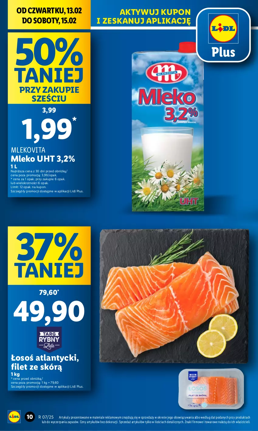 Gazetka promocyjna Lidl - GAZETKA - ważna 13.02 do 15.02.2025 - strona 12 - produkty: Mleko, Mlekovita