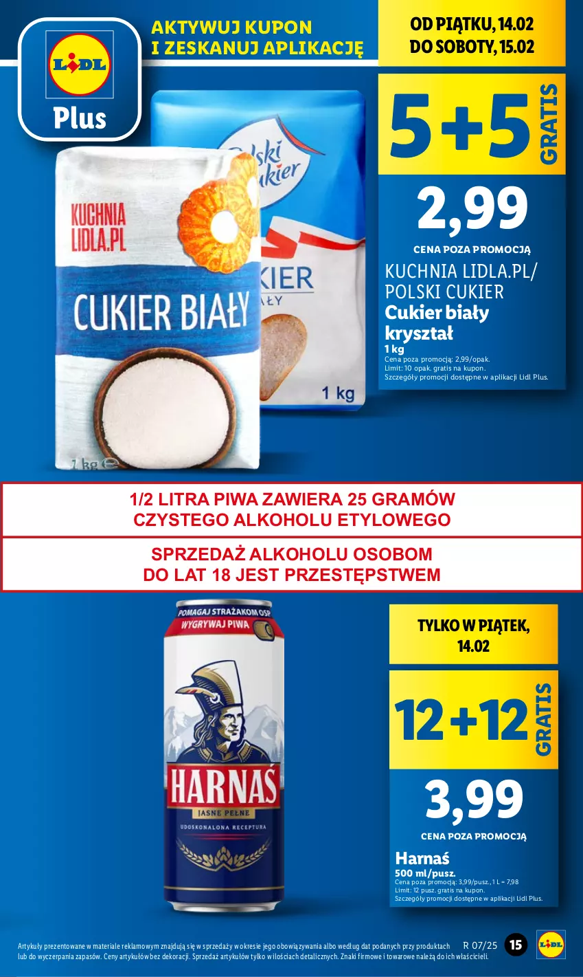 Gazetka promocyjna Lidl - GAZETKA - ważna 13.02 do 15.02.2025 - strona 17 - produkty: Cukier, Gra, Harnaś, Kuchnia, Piwa