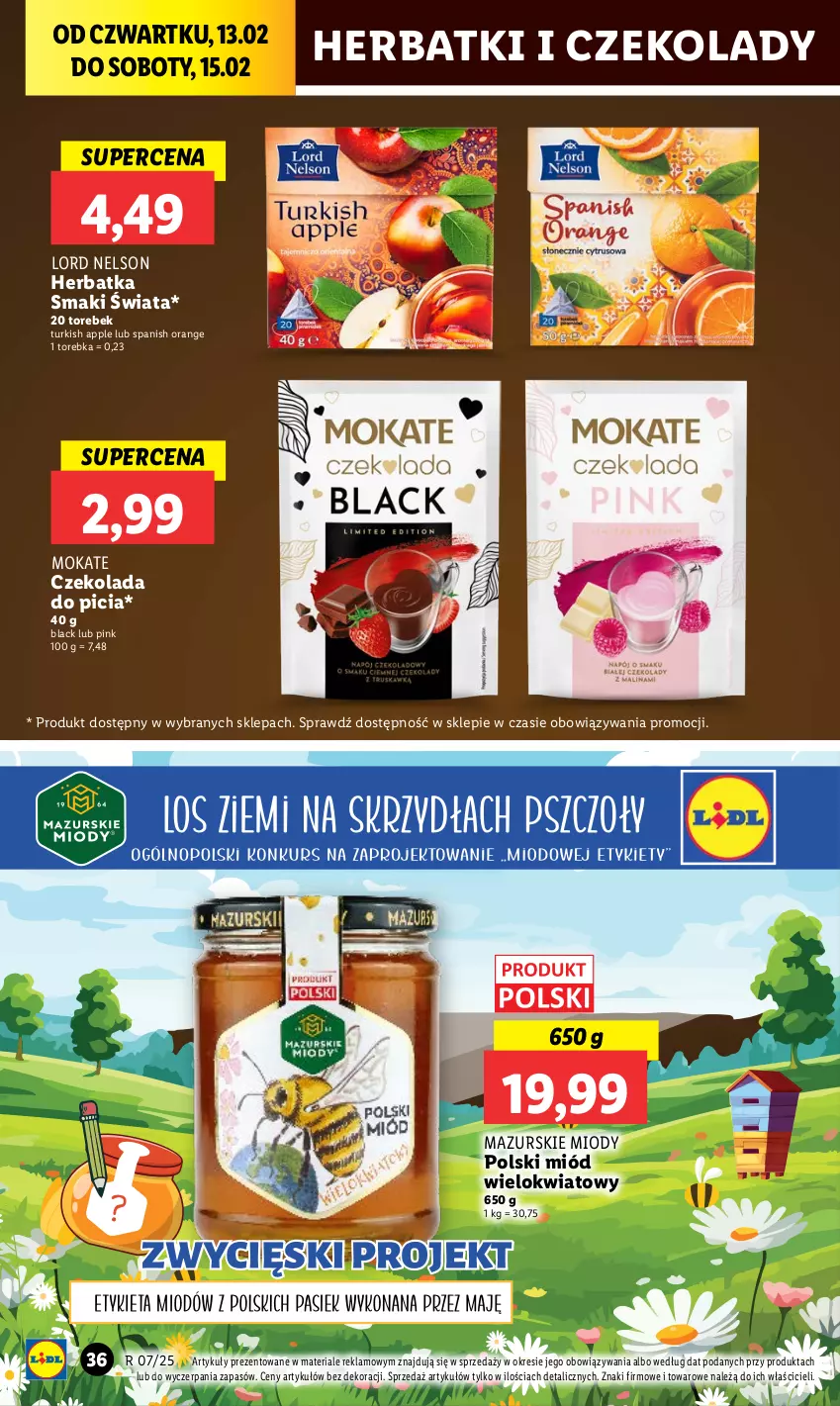 Gazetka promocyjna Lidl - GAZETKA - ważna 13.02 do 15.02.2025 - strona 42 - produkty: Czekolada, Lack, Miód, Torebka