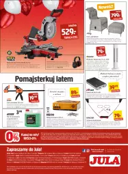 Gazetka promocyjna Jula - Gazetka - Gazetka - ważna od 06.06 do 06.06.2021 - strona 12 - produkty: Piec, Top, Sok, Ser, Rum, Por, Pilarka ukosowa, Tablet, Kosz, Pojazd, Tera, Wkręt, Płyn do spryskiwaczy, Pistolet, Fotel, Powerbank, Waga, Sprzedawcy, Smartfon, Akumulator, Fa