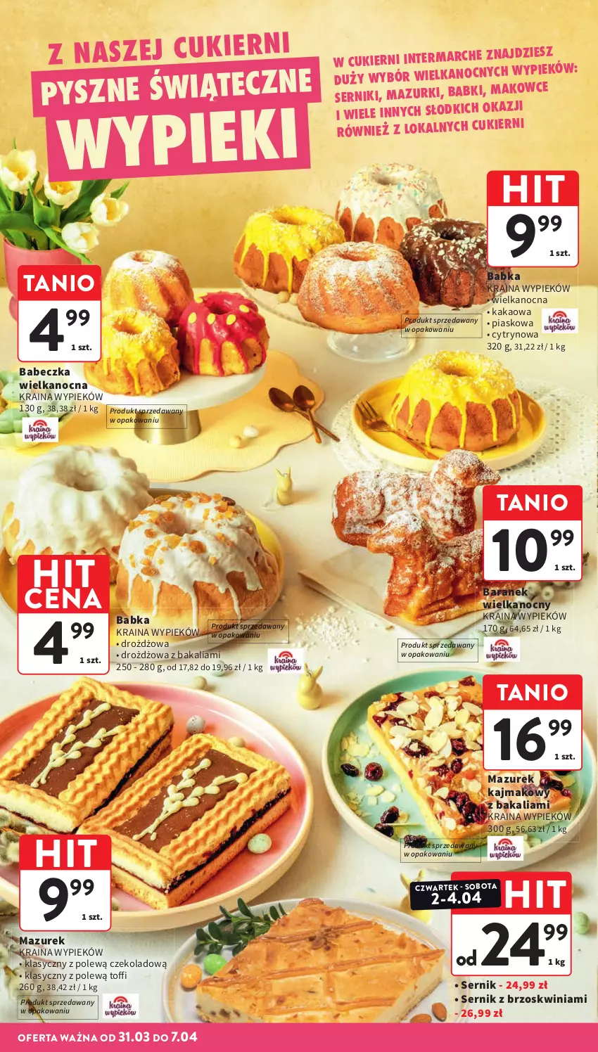 Gazetka promocyjna Intermarche - Gazetka promocyjna - ważna 31.03 do 07.04.2026 - strona 10 - produkty: Babka, Kakao, Ser