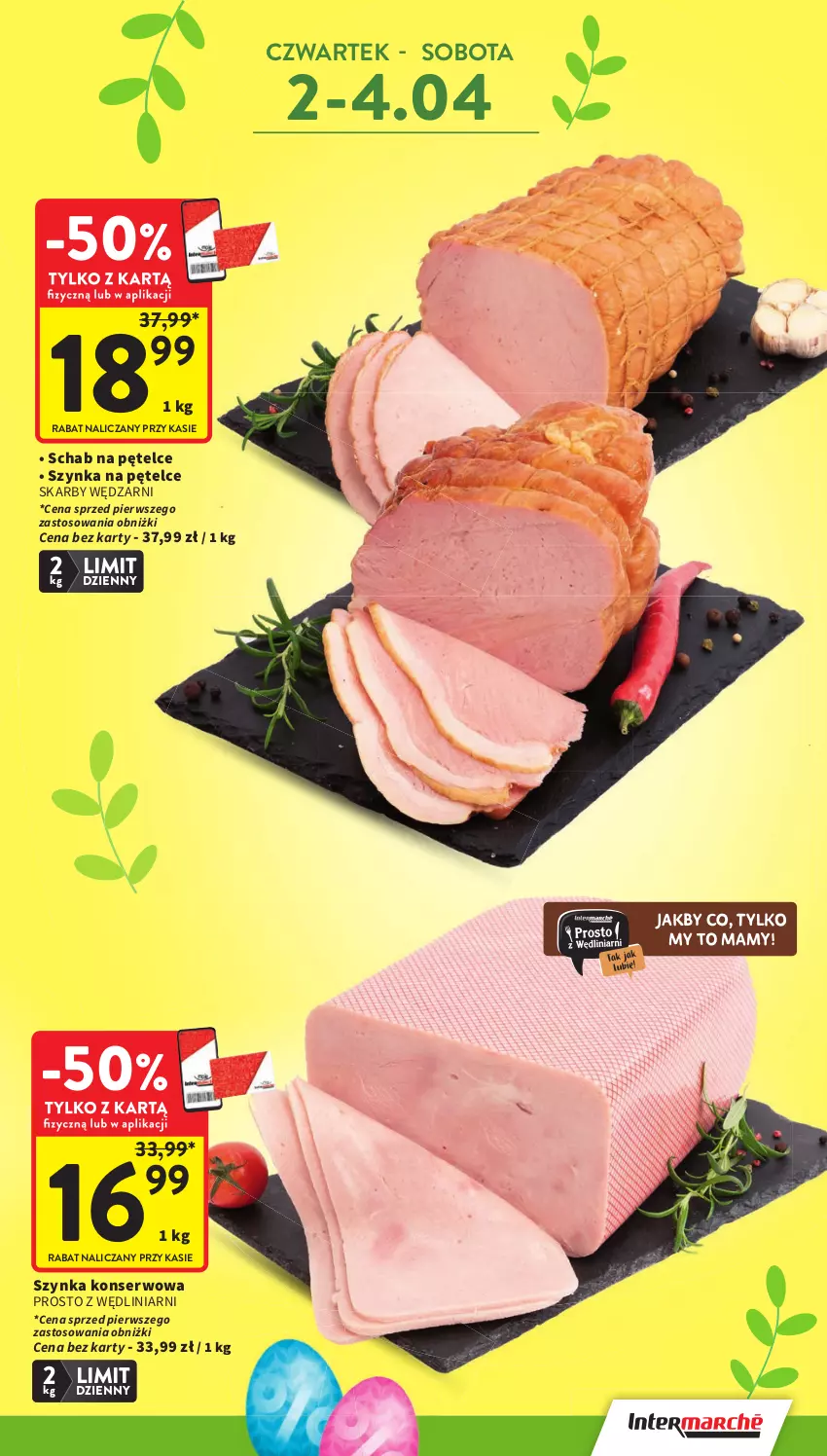 Gazetka promocyjna Intermarche - Gazetka promocyjna - ważna 31.03 do 07.04.2026 - strona 3 - produkty: Ser, Szynka, Szynka konserwowa