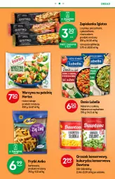 Gazetka promocyjna Żabka - Gazetka - ważna od 09.11 do 09.11.2021 - strona 40 - produkty: Piec, Kurczak, Lubella, Makaron, Dawtona, Warzywa, Ser, Bell, Kukurydza konserwowa, Zapiekanka, Pieczarka, Bella, Frytki, Groszek, Kukurydza, Szpinak, Hortex