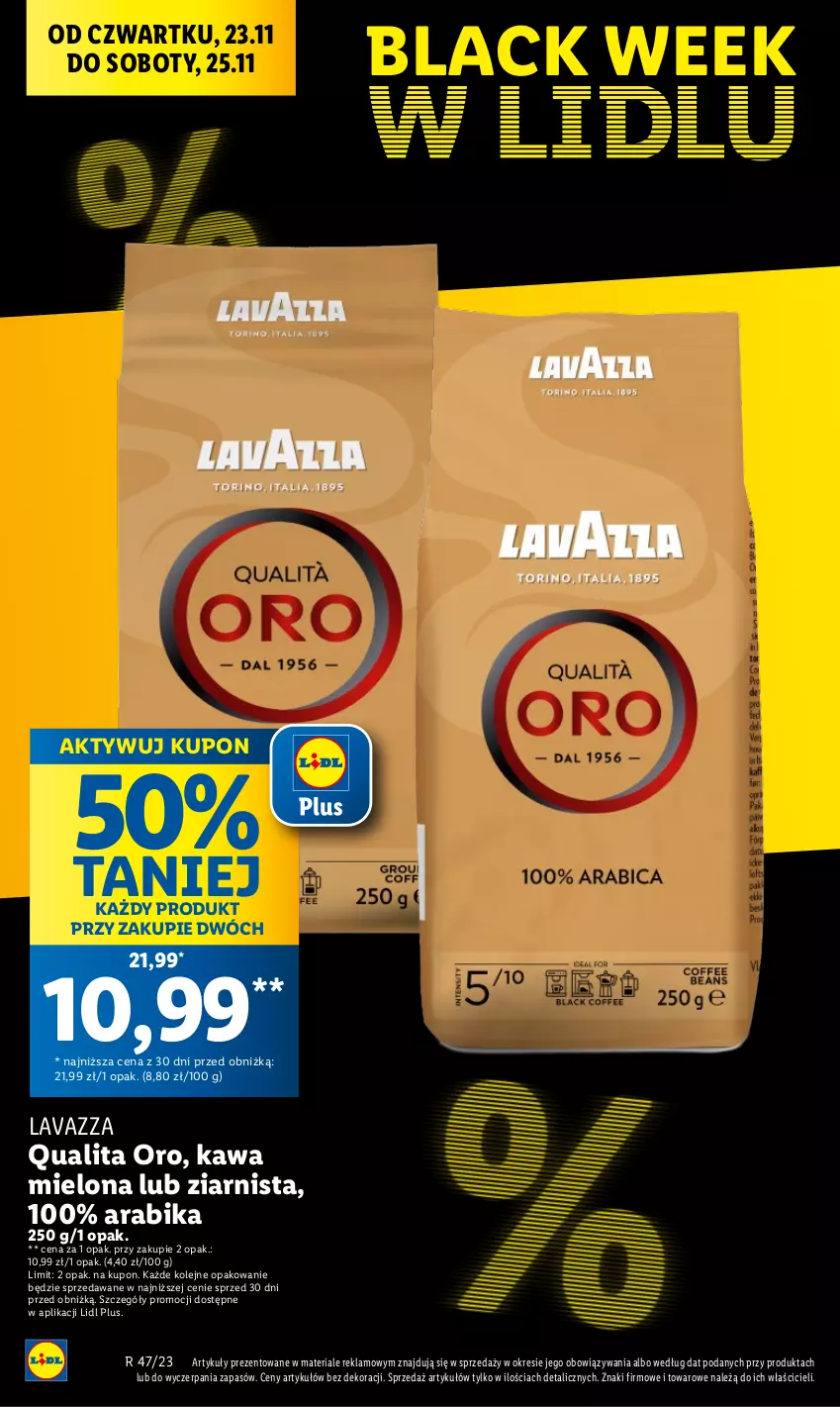 Gazetka promocyjna Lidl - GAZETKA - ważna 23.11 do 25.11.2023 - strona 20 - produkty: Kawa, Kawa mielona, Lack, Lavazza, Olej