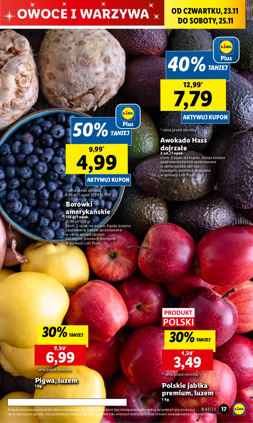 Gazetka promocyjna Lidl - GAZETKA - ważna 23.11 do 25.11.2023 - strona 25 - produkty: Jabłka, Olej, Owoce, Warzywa