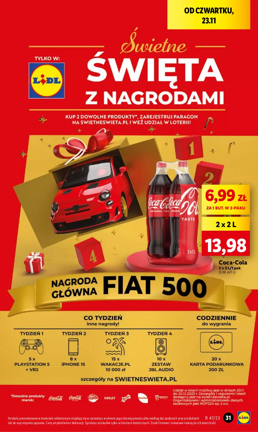 Gazetka promocyjna Lidl - GAZETKA - ważna 23.11 do 25.11.2023 - strona 43 - produkty: Coca-Cola