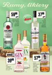 Gazetka promocyjna Dino - Katalog alkoholowy czerwiec 05-10.06 - Gazetka - ważna od 10.06 do 10.06.2023 - strona 13 - produkty: Rum, Gin, Captain Morgan, Leon, Bacardi, Napój