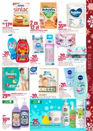 Gazetka promocyjna Super Pharm - Gazetka - Gazetka - ważna od 25.01 do 25.01.2022 - strona 19 - produkty: Por, Pur, Gin, Gra, Yope, Pampers, Mleko modyfikowane, Body, Pieluchy, Majtki, BoboVita, Sinlac, Klej, Kosmetyki do pielęgnacji, Canpol, Bebiko, Chusteczki, Dzieci, Pieluchomajtki, Nivea Baby, Nivea, Podkład, Lakier, Chusteczki nawilzane, Mleko