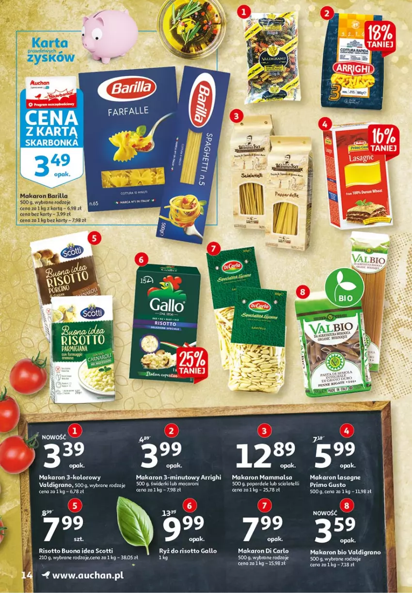 Gazetka promocyjna Auchan - 25 Urodziny #3 Hipermarkety - ważna 06.05 do 13.05.2021 - strona 14 - produkty: Barilla, Gra, Lasagne, Makaron, Szal, Taft