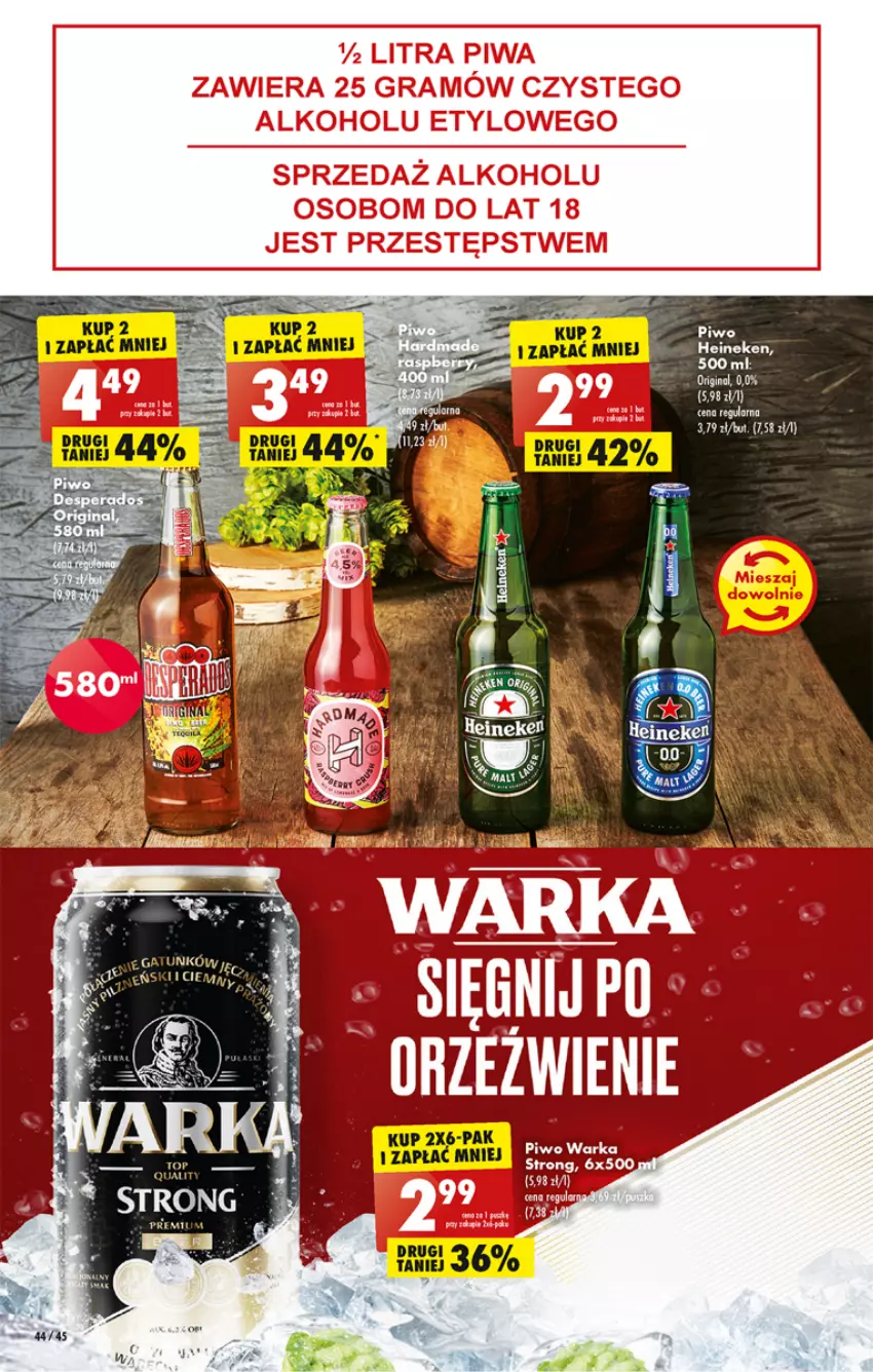 Gazetka promocyjna Biedronka - W tym tygodniu - ważna 05.09 do 10.09.2022 - strona 44 - produkty: Gin, Gra, Heineken, Piwa, Piwo, Por, Warka