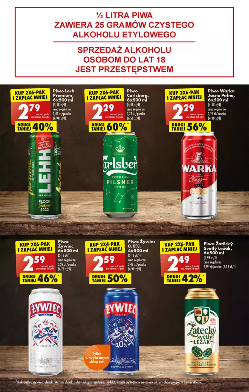 Gazetka promocyjna Biedronka - W tym tygodniu - ważna 05.09 do 10.09.2022 - strona 45 - produkty: Carlsberg, Gin, Gra, Piwa, Piwo, Warka