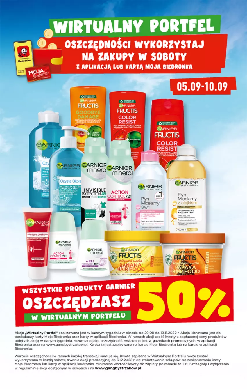 Gazetka promocyjna Biedronka - W tym tygodniu - ważna 05.09 do 10.09.2022 - strona 5 - produkty: Fructis, Garnier, Isana, Por, Rama, Tran