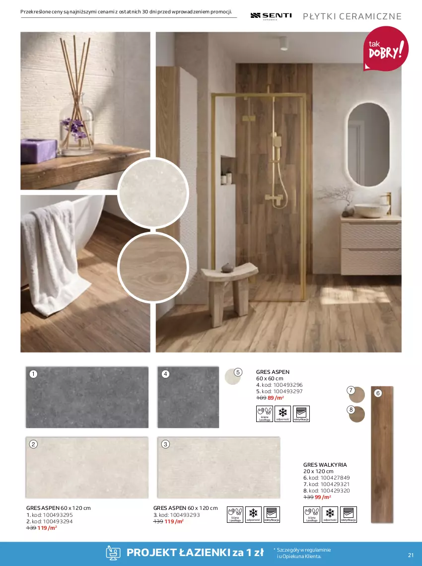 Gazetka promocyjna Komfort - Gazetka Sierpień 2026 - ważna 12.08 do 15.09.2026 - strona 21 - produkty: Gres